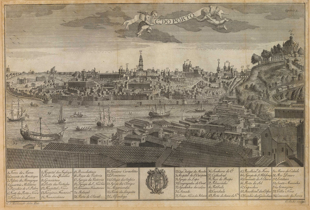 Detail of Panoramic view of Porto by Anonymous