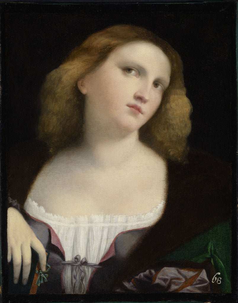 Detail of Portrait of a Woman by Anonymous