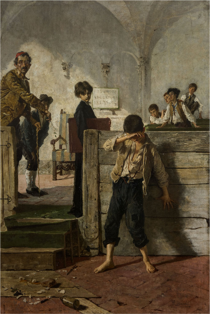 Detail of The schoolmaster by Anonymous