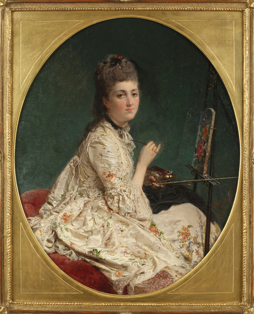 Detail of The painter by Anonymous