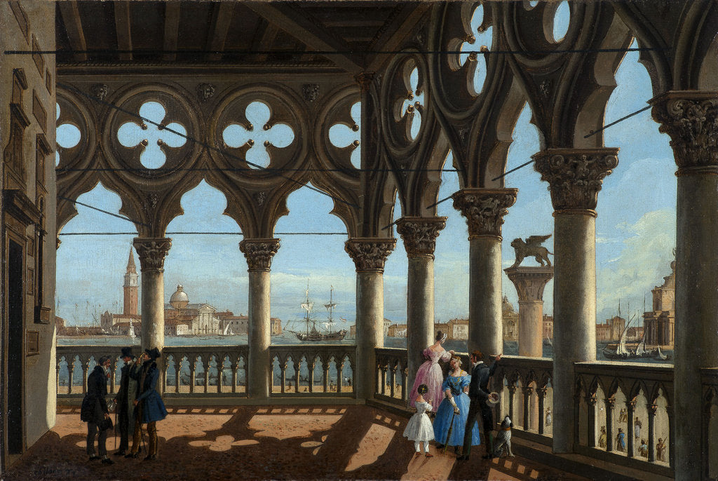 Detail of Loggia of the Doges Palace by Anonymous