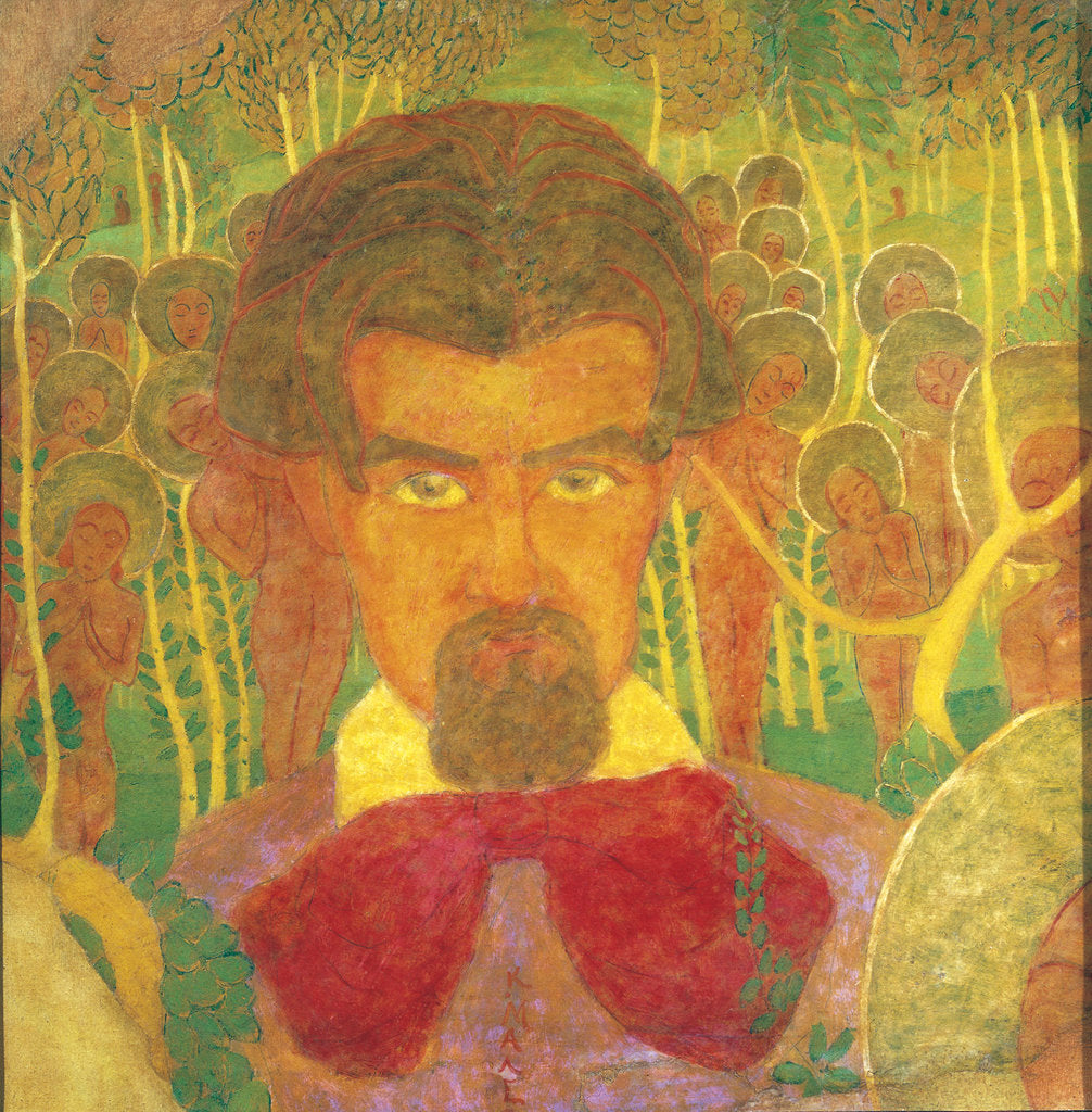 Detail of Self-portrait. Sketch for a fresco painting by Anonymous