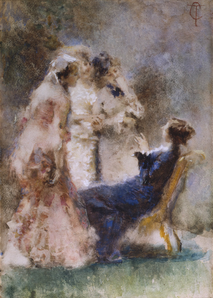 Detail of High Life (A Piquant Conversation) by Anonymous