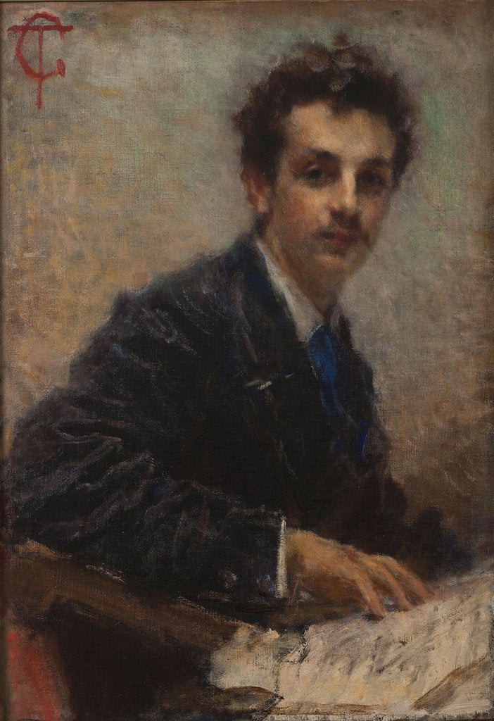 Detail of Portrait of the composer Benedetto Junck by Anonymous