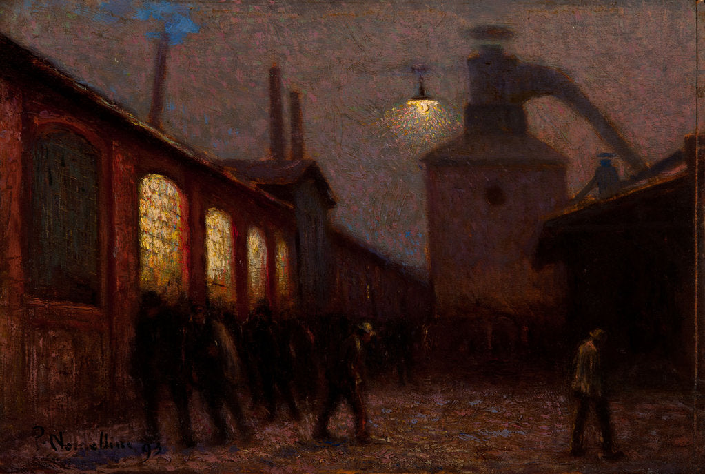 Detail of Early morning at the workshop by Anonymous