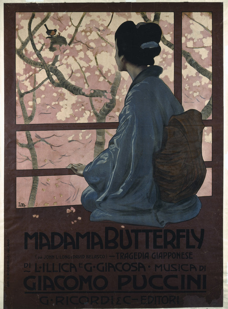 Detail of Poster for the Opera Madama Butterfly by G. Puccini by Anonymous