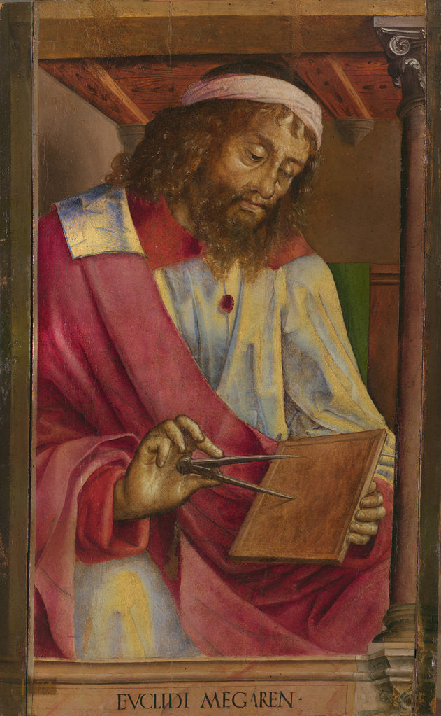 Detail of Euclid of Alexandria by Anonymous