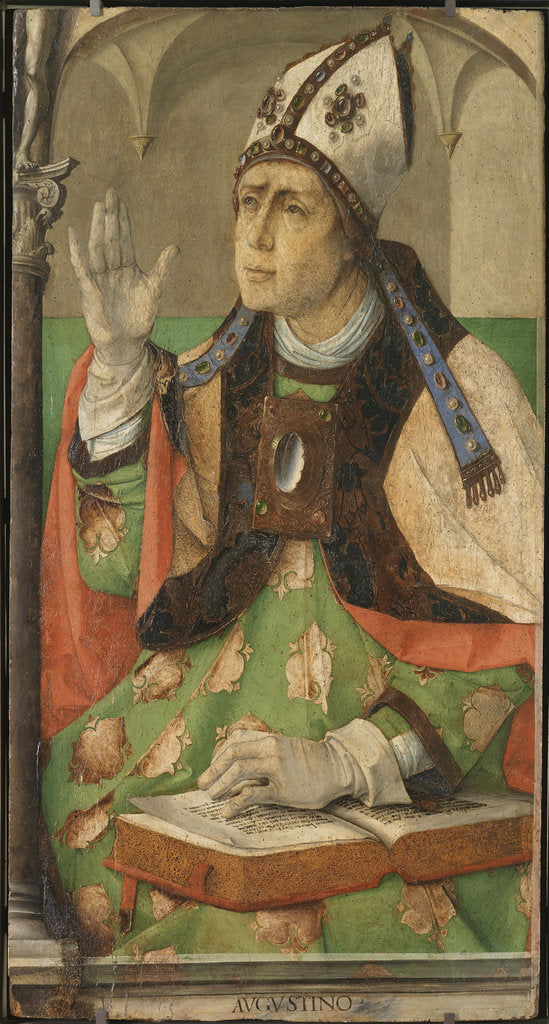 Detail of Augustine of Hippo by Anonymous