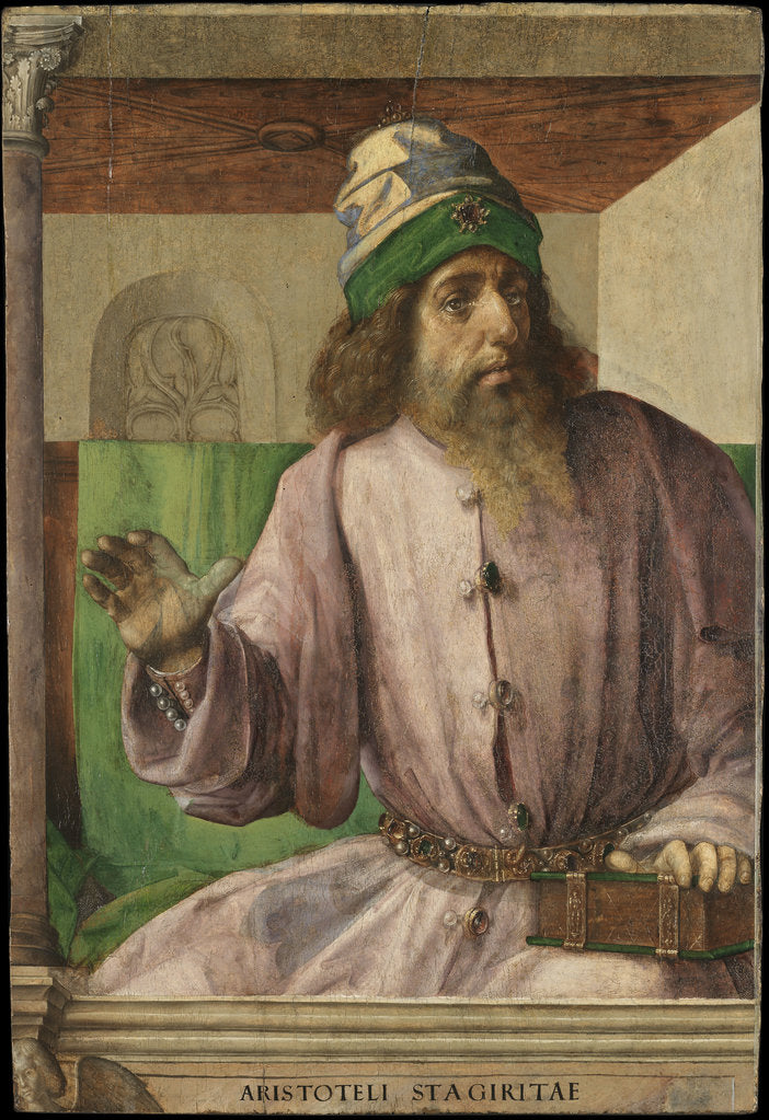 Detail of Aristotle by Anonymous