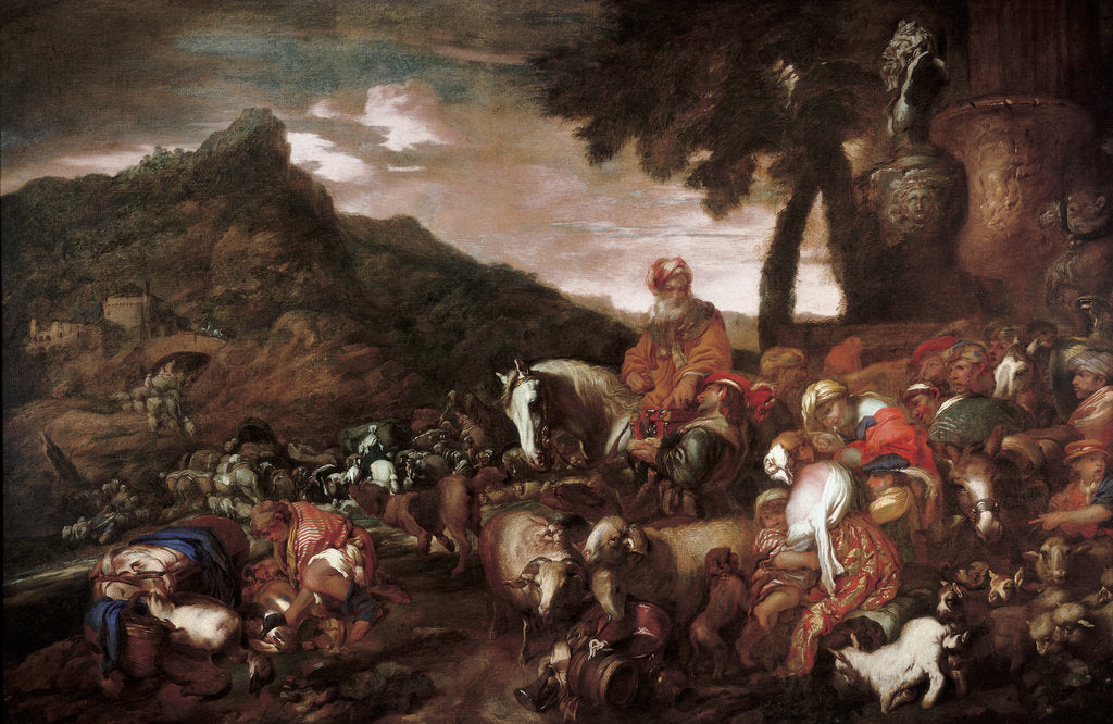 Detail of Abraham on the Road to Canaan by Anonymous