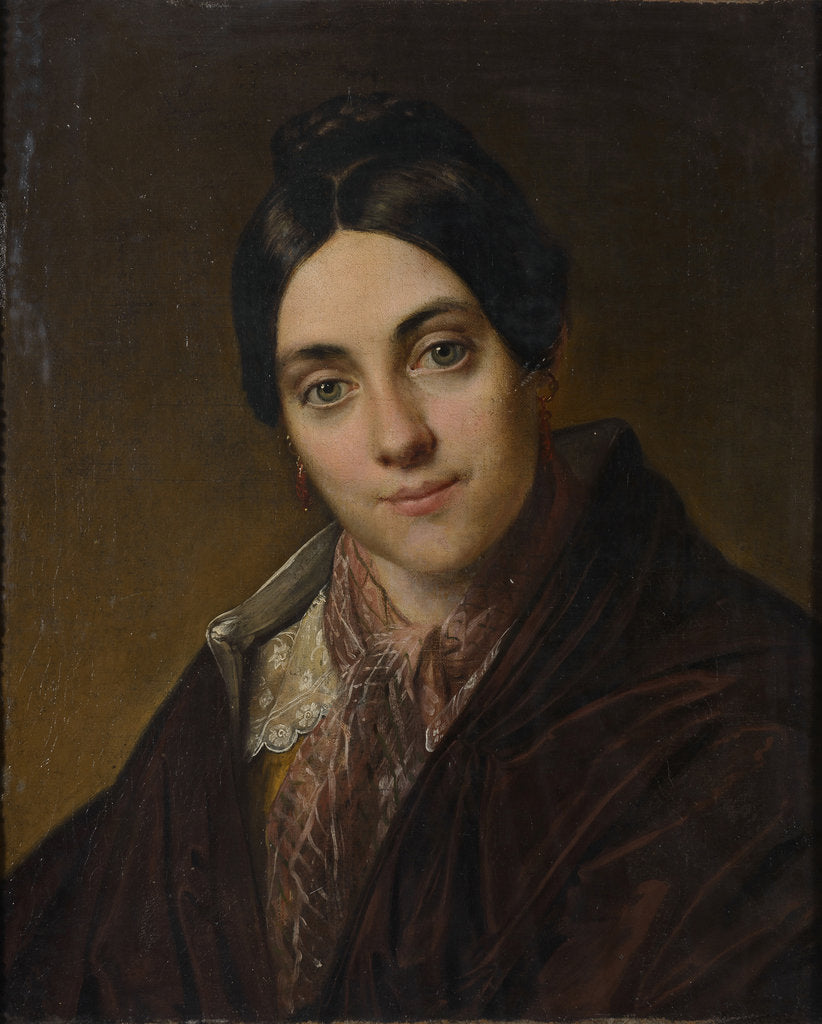 Detail of Portrait of Lyubov Kornilyevna Makovskaya by Anonymous