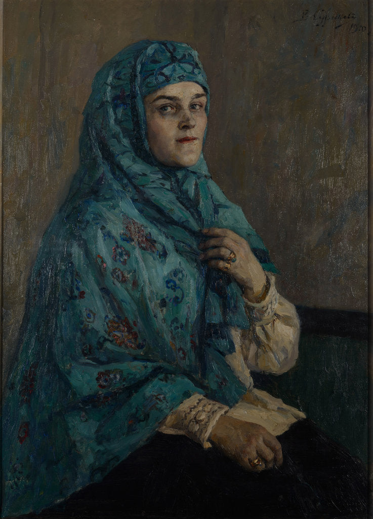 Detail of Portrait of Countess Polina Ivanovna Shcherbatova by Anonymous