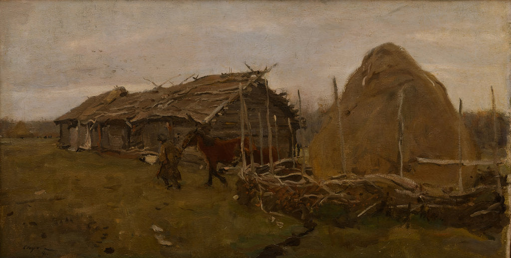 Detail of The haystack by Anonymous