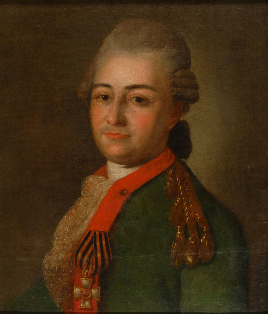 Detail of Portrait of Pyotr Alexeyevich Akinfov by Anonymous