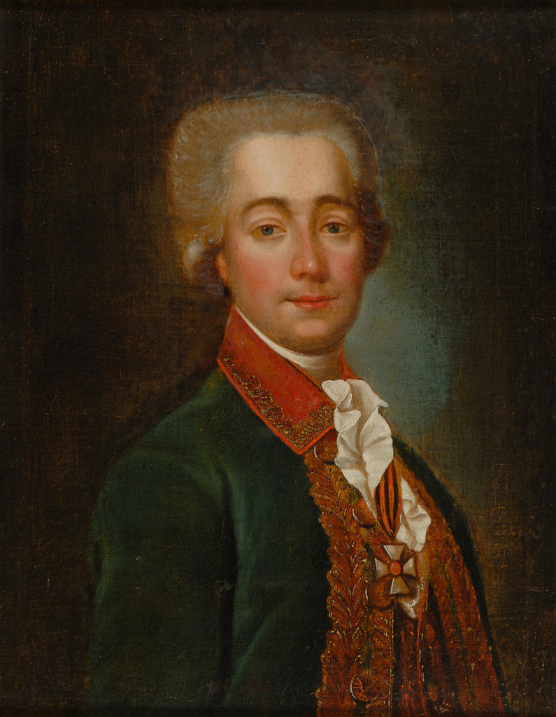 Detail of Portrait of Count Semyon Romanovich Vorontsov by Anonymous