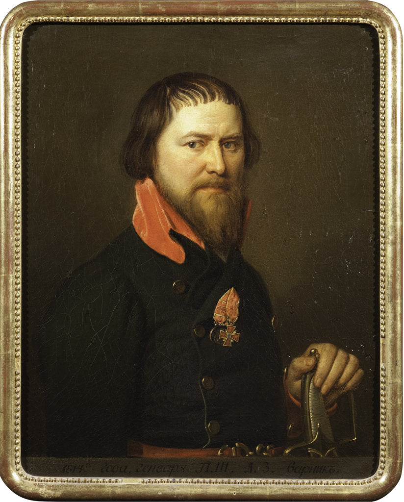 Detail of Portrait of Prokopy Dmitriyevich Shelaputin by Anonymous