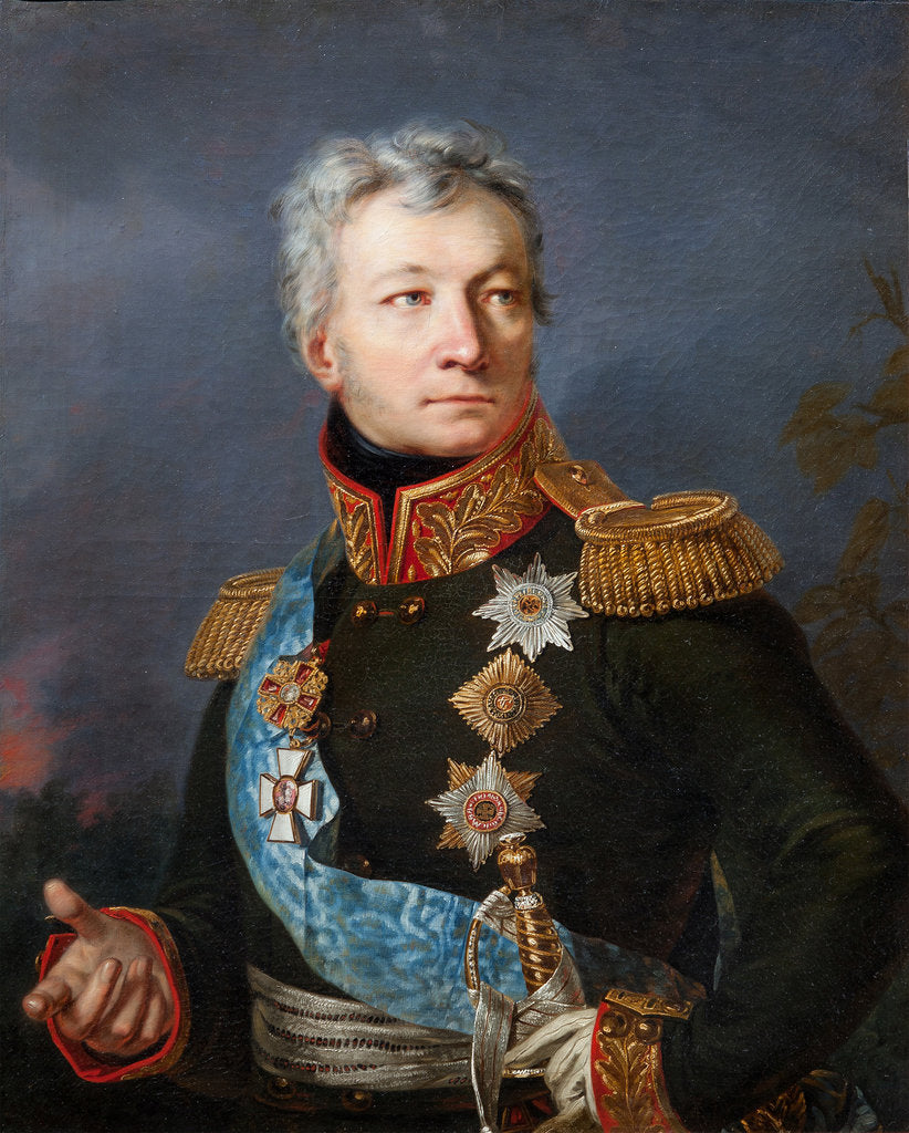 Detail of Portrait of General Count Alexander Petrovich Tormasov by Anonymous