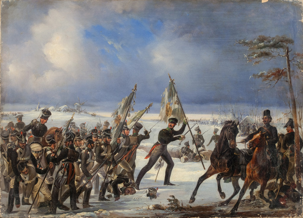 Detail of The Battle of Golymin on 26 December 1806 by Anonymous