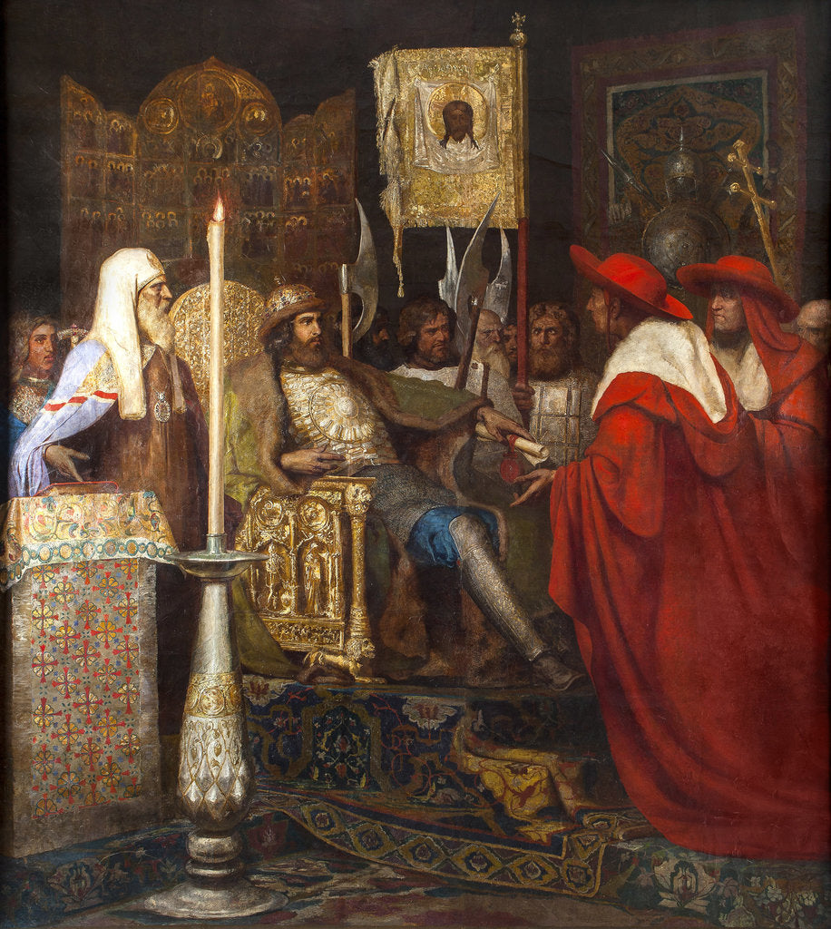 Detail of Alexander Nevsky Receiving Papal Legates by Anonymous
