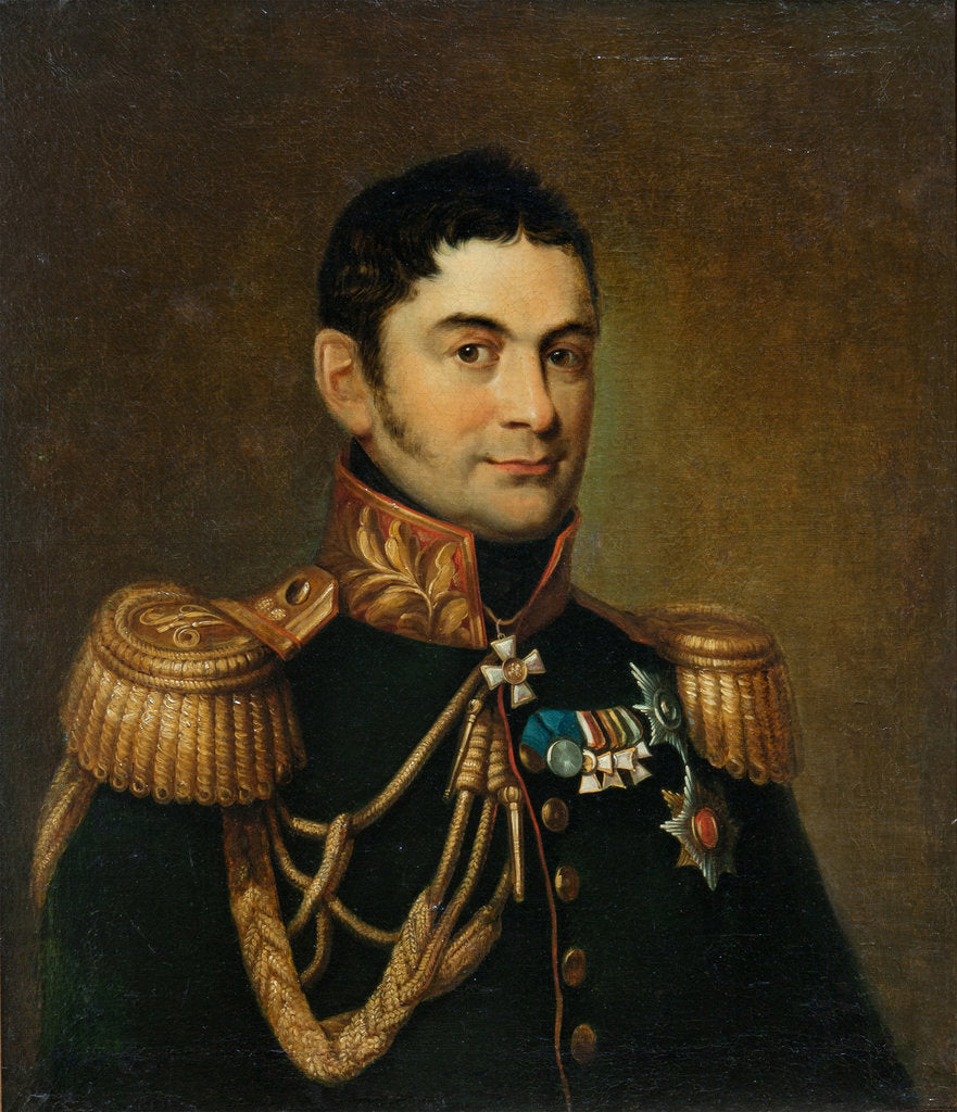 Detail of Portrait of Prince Pyotr Mikhaylovich Volkonsky by Anonymous