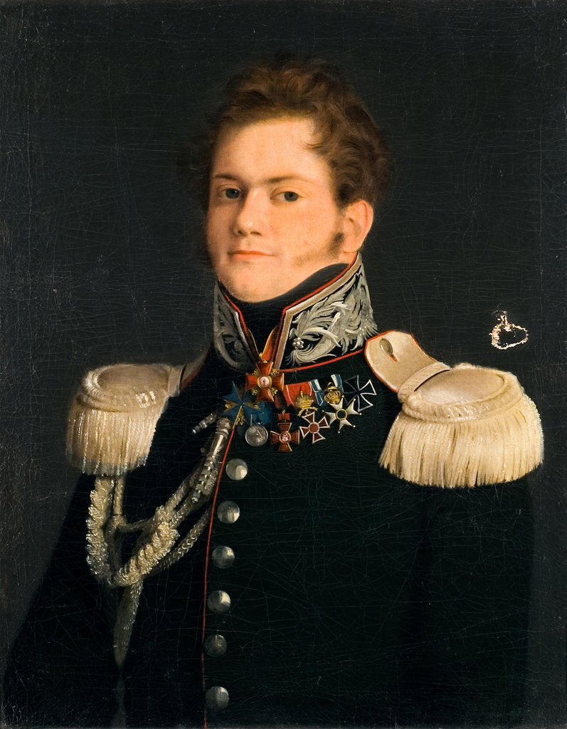 Detail of Portrait of Alexander Nikolayevich Muravyov (1792?1863) by Anonymous