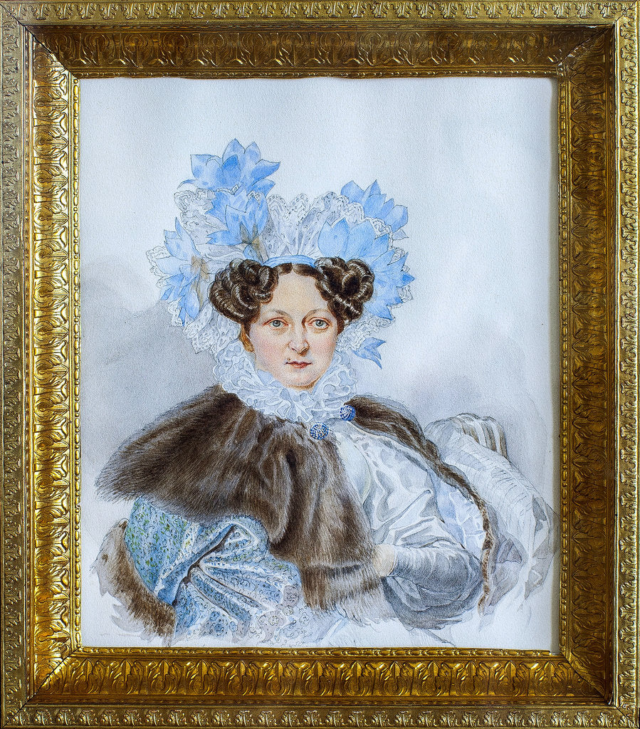 Detail of Portrait of Yekaterina Ivanovna Zagryazhskaya by Anonymous