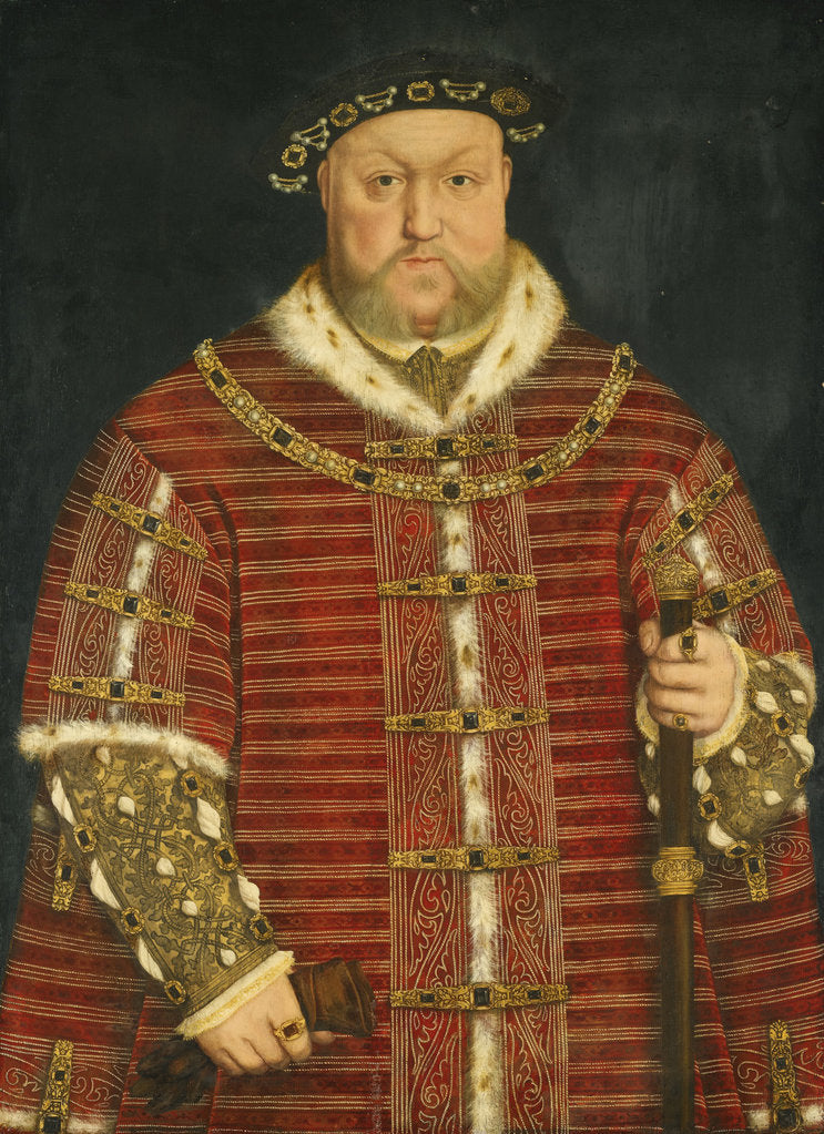 Detail of Portrait of King Henry VIII of England by Anonymous