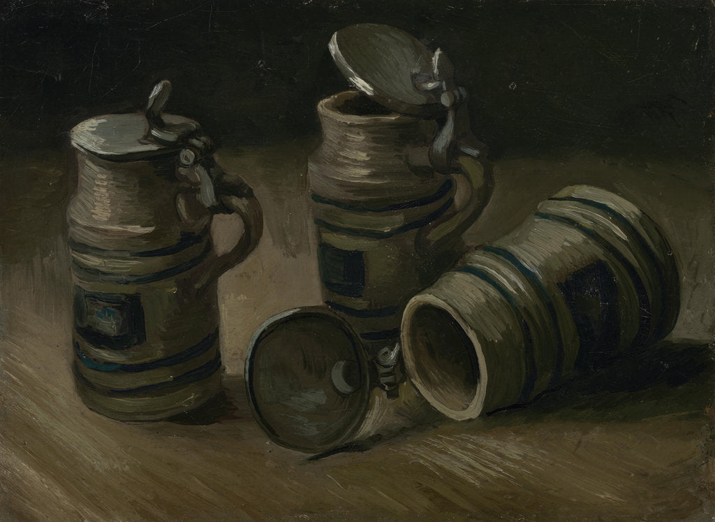 Detail of Beer Mugs by Anonymous