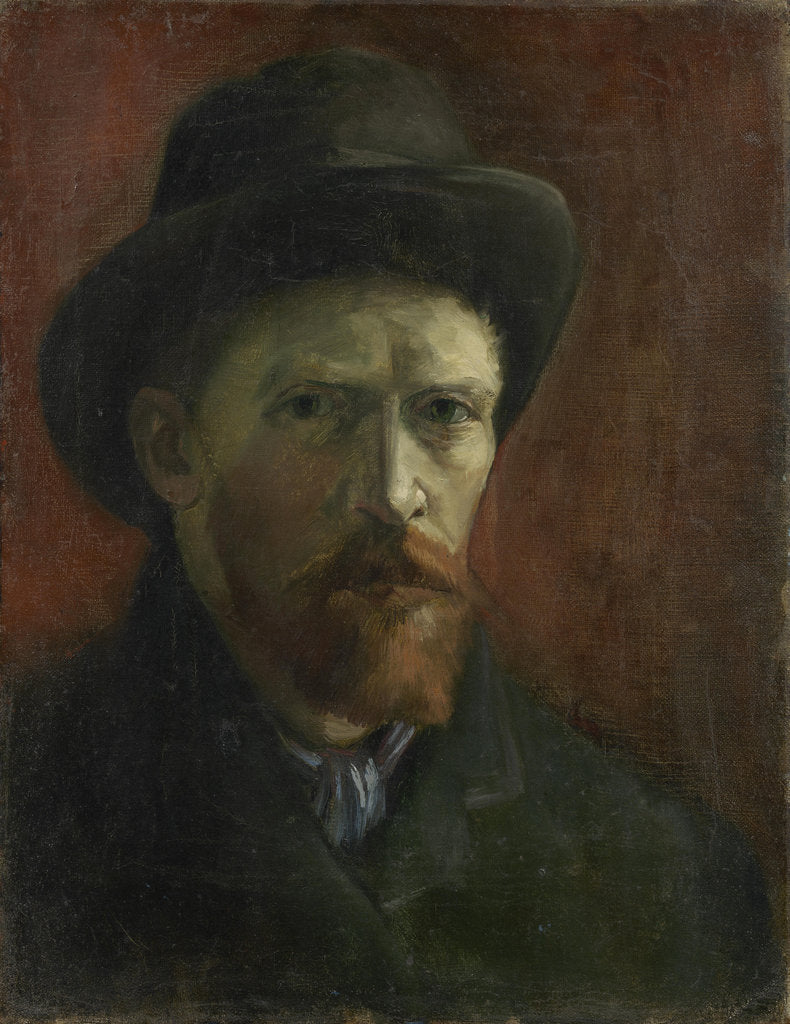 Detail of Self-Portrait with Felt Hat by Anonymous