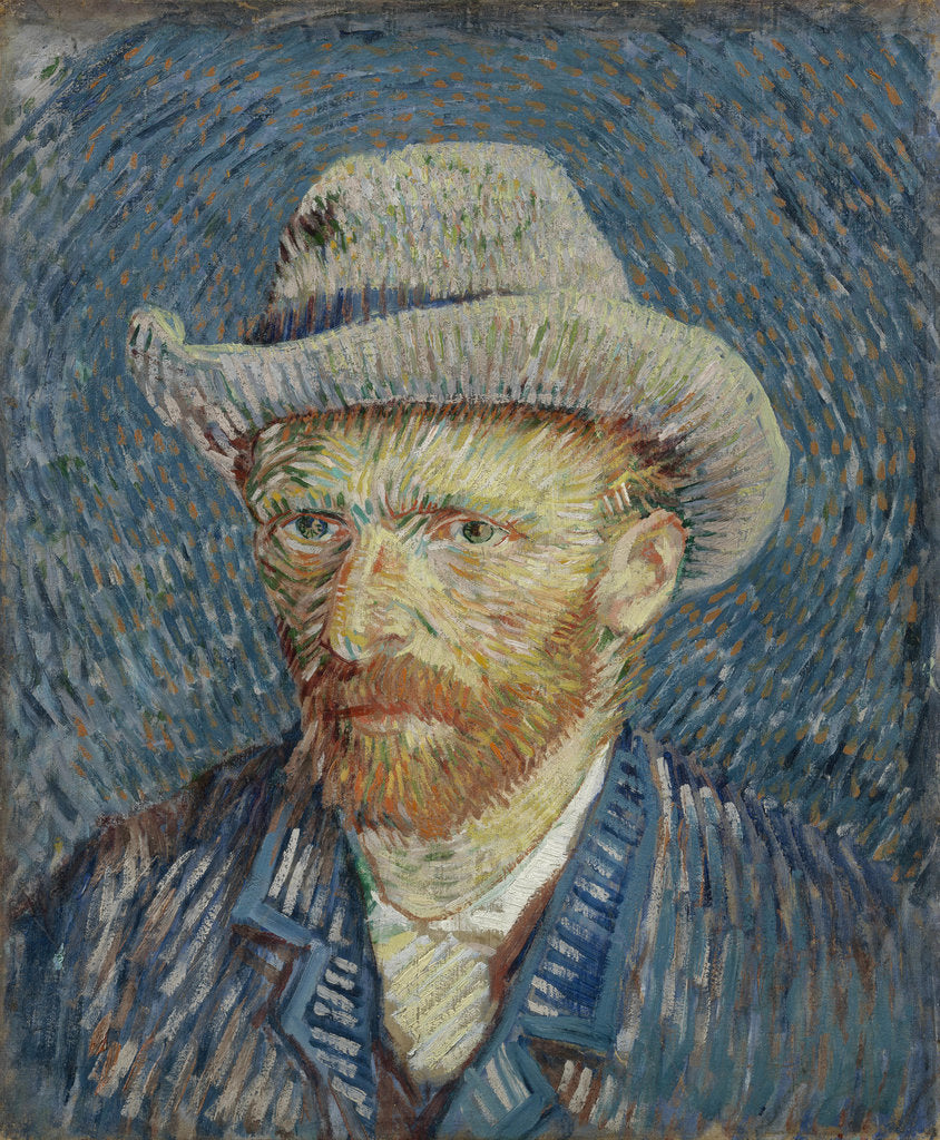 Detail of Self-Portrait with Grey Felt Hat by Anonymous