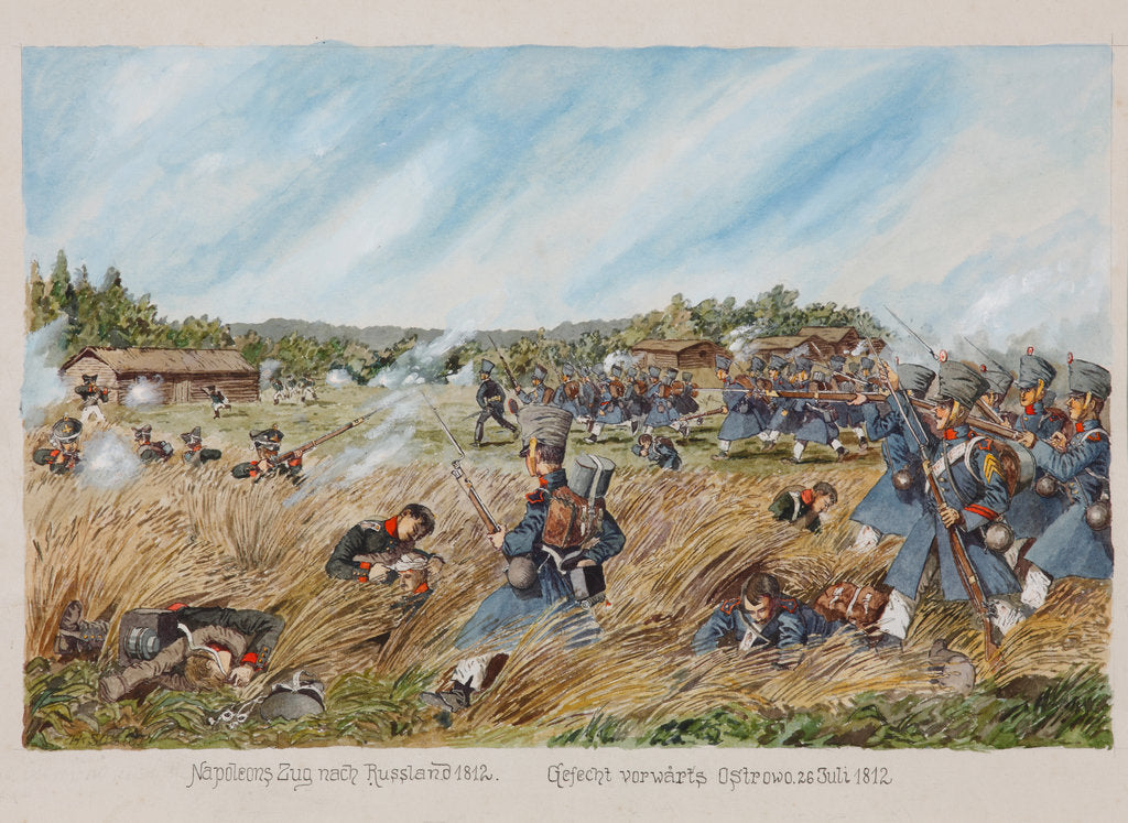 Detail of The Battle near Ostrovno on 25 July 1812 by Anonymous