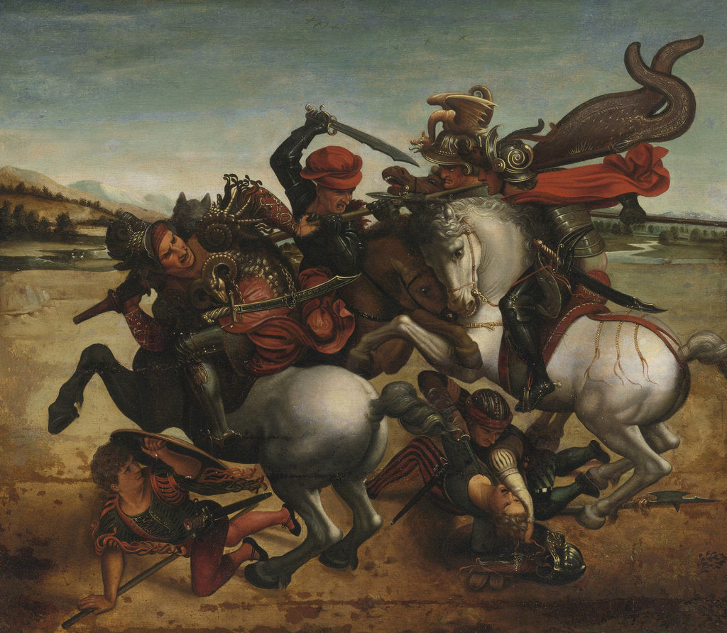 Detail of The Fight for the Standard from The Battle of Anghiari by Anonymous