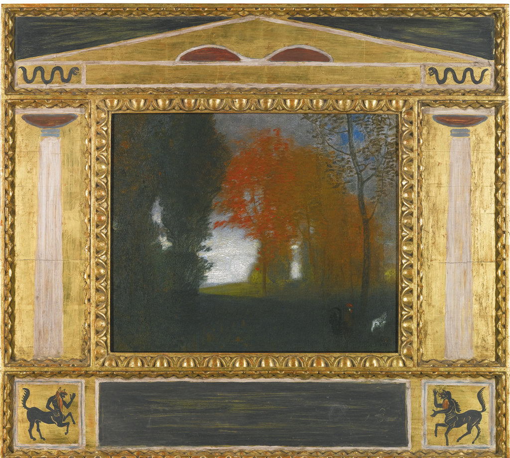 Detail of Evening landscape by Anonymous