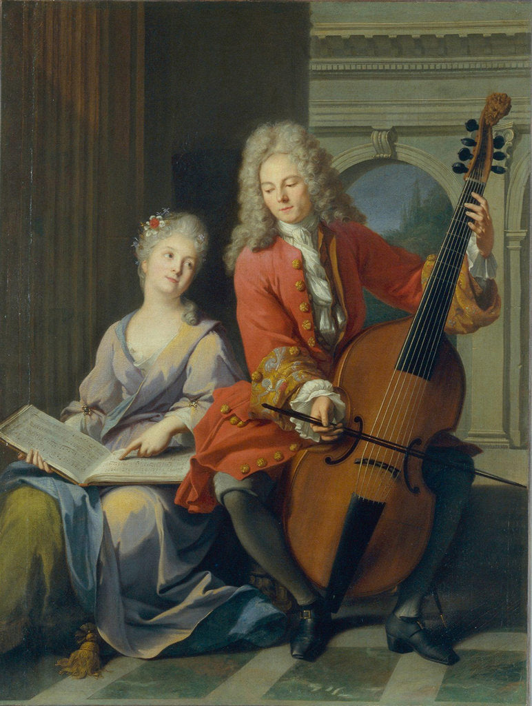 Detail of The Music Lesson by Anonymous