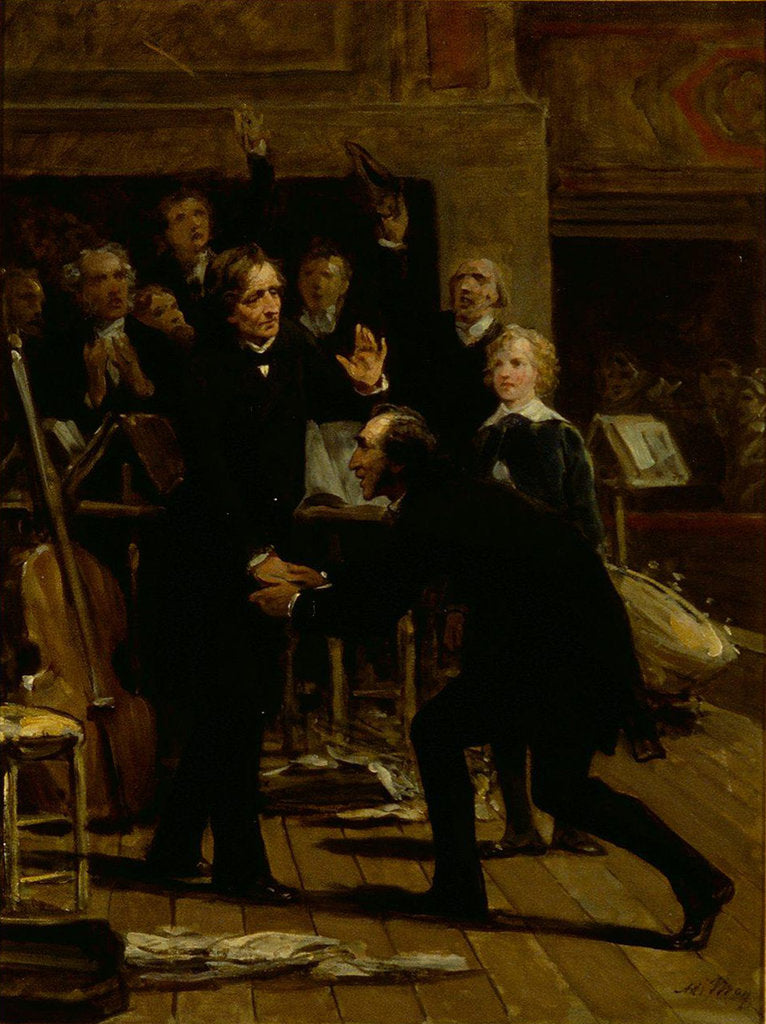 Detail of Homage of Paganini to Berlioz at the concert of December 16, 1838 by Anonymous