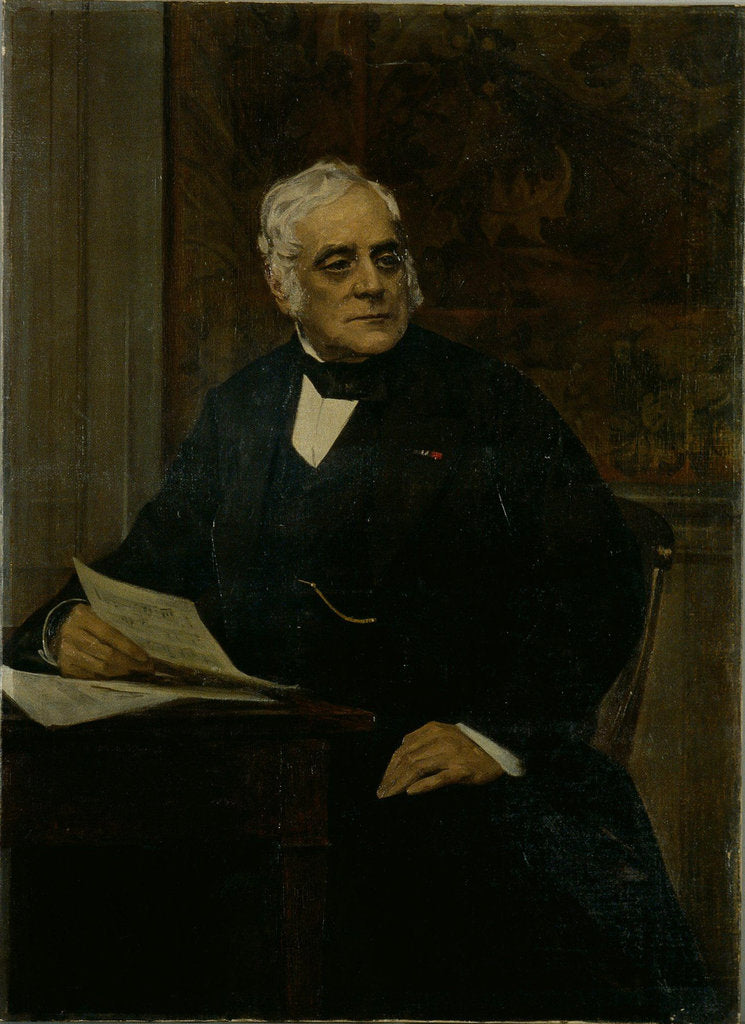Detail of Portrait of the composer Daniel-François-Esprit Auber by Anonymous