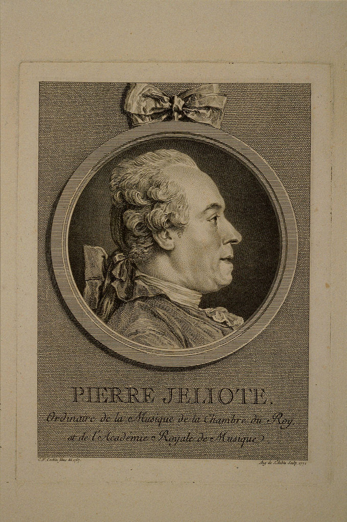 Detail of Portrait of the singer and composer Pierre de Jélyotte by Anonymous
