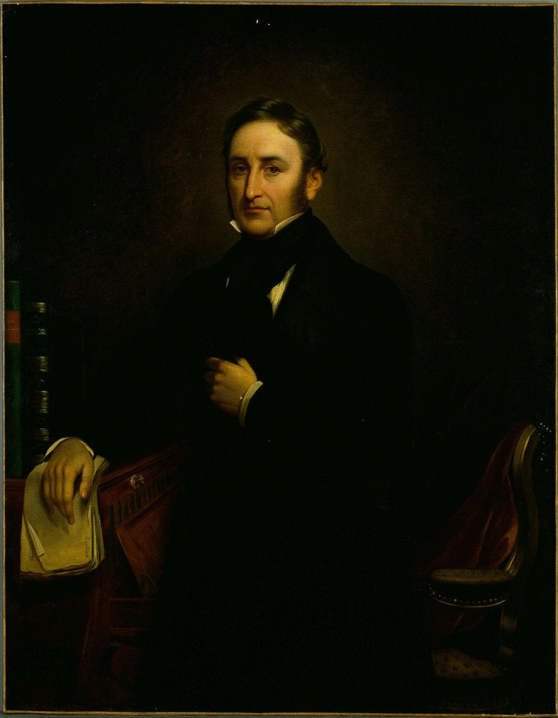 Detail of Portrait of the singer Nicolas-Prosper Levasseur by Anonymous