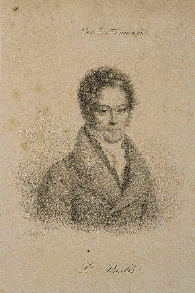 Detail of Portrait of the violinist and composer Pierre Baillot by Anonymous