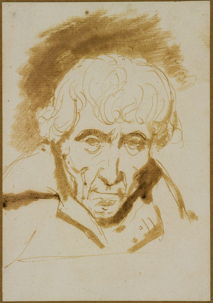 Detail of Portrait of the composer Luigi Cherubini by Anonymous