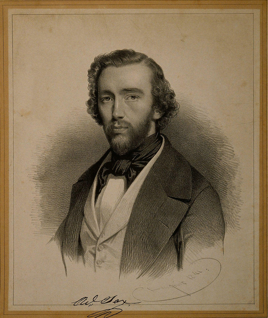 Detail of Portrait of Adolphe Sax by Anonymous