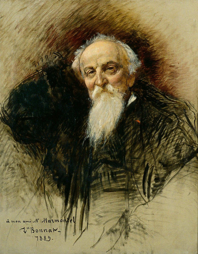 Detail of Portrait of the composer Antoine François Marmontel by Anonymous