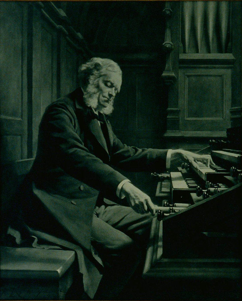 Detail of Portrait of the composer César Franck by Anonymous