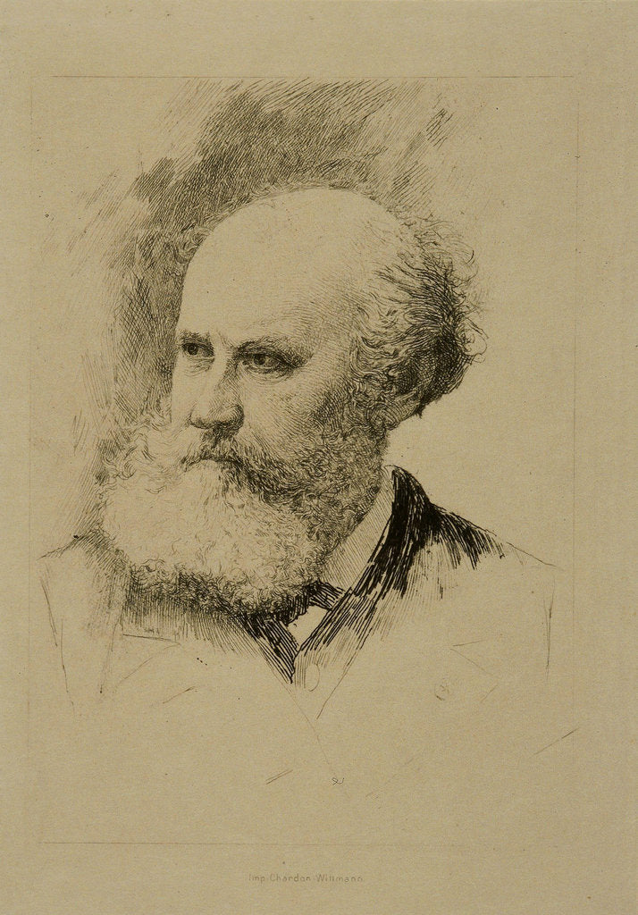 Detail of Portrait of the composer Charles Gounod by Anonymous