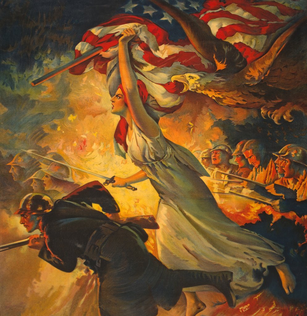 Detail of Deatail from Carry On! Buy Liberty Bonds to your Utmost, c.1918 by Anonymous