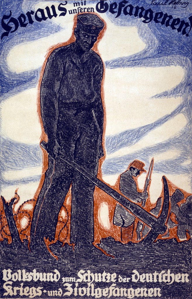Detail of Campaign by the Association for the Protection of Prisoners of War calling for the release of prison by Anonymous