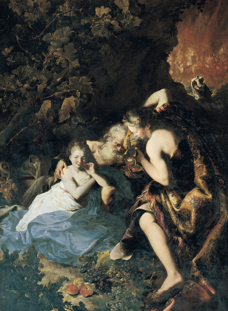 Detail of Lot and his Daughters by Anonymous