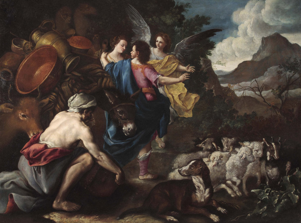 Detail of Rachel and Jacob by Anonymous