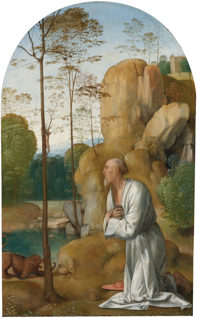 Detail of Saint Jerome in the Wilderness by Anonymous