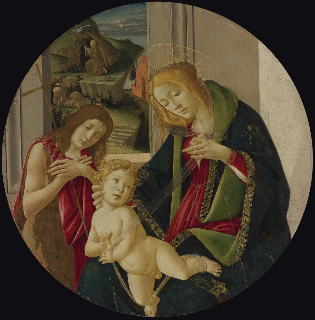 Detail of Virgin and child with John the Baptist as a Boy and Saint Francis receiving the Stigmata by Anonymous